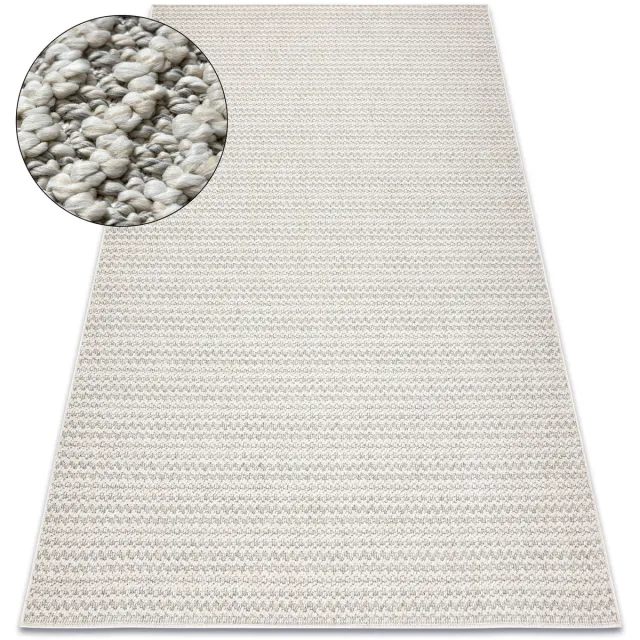 RUGSX Kleden Rugsx Tapijt JERSEY 19236 grijs - structureel, lus 80x150 cm