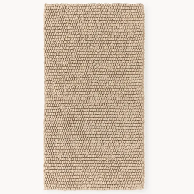 Westwing Collection Handgeweven wollen vloerkleed Pebble Beige