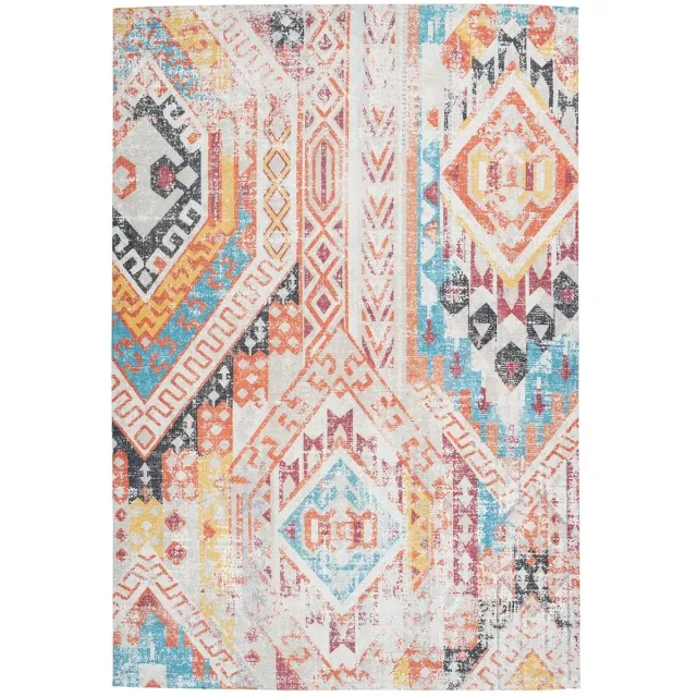 Dutch XXL Bohemian Vloerkleed | Tapijt | Indiana | Geometrisch | Multi/Oranje