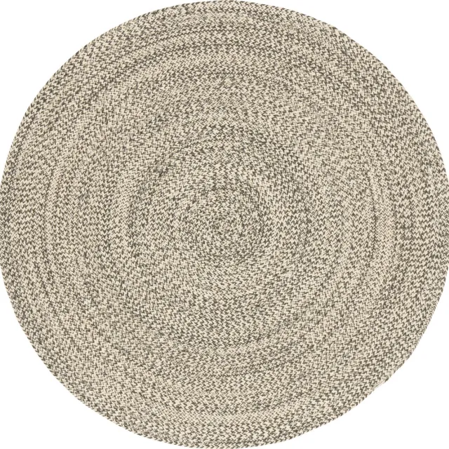 Pergamon Natuurvezelkleed Handgemaakt Jute Kaya Rond Grijs