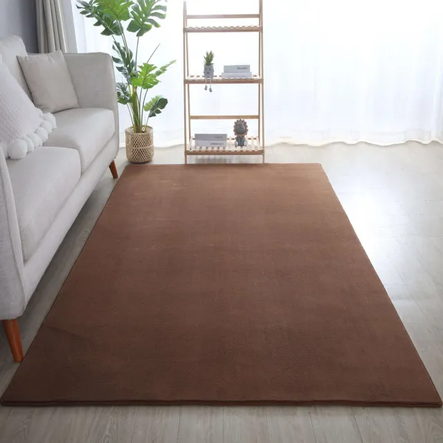 flycarpets Alberta Laagpolig Fluffy Vloerkleed - Bruin - 120x170 cm