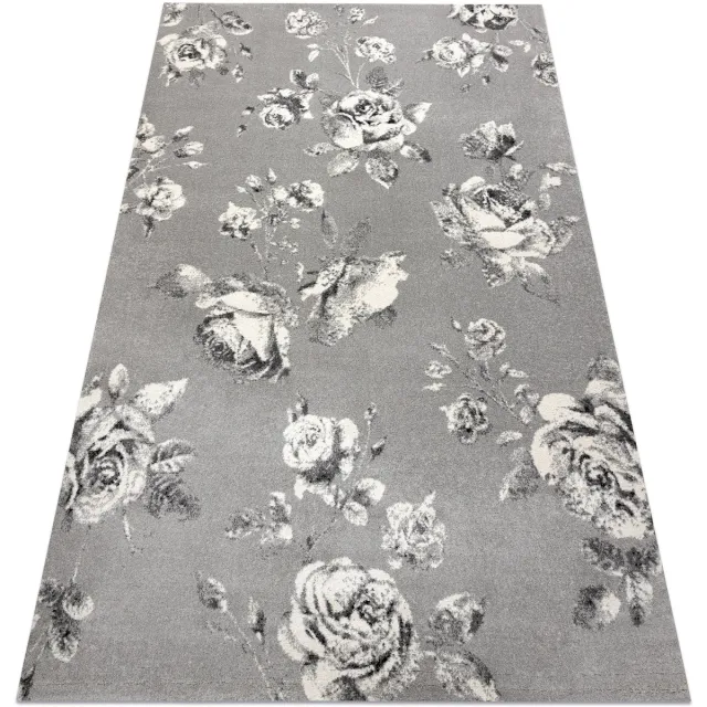 RUGSX Kleden Rugsx Tapijt GNAB 60642653 Bloemen , rozekleuringe grijs 120x170 cm