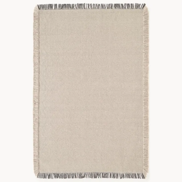 Westwing Collection Handgeweven in- & outdoor vloerkleed Marcus beige
