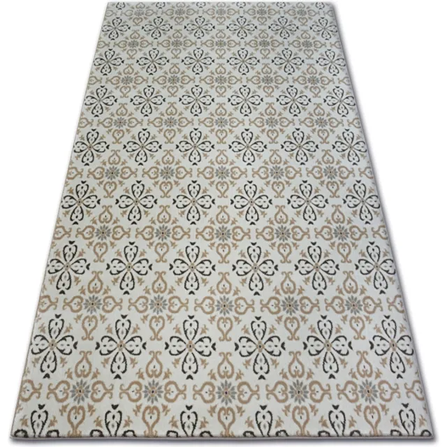 RUGSX Kleden Rugsx Tapijt ARGENT - W4949 Bloemen , crèmee 160x220 cm Wit