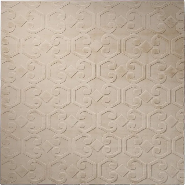 Beliani GANNETT - Vloerkleed - Beige - Polyester