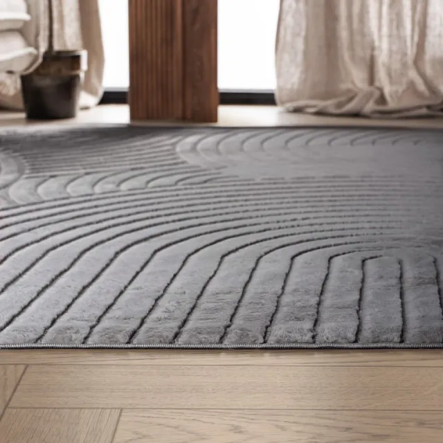Carpetique Japandi Vloerkleed - Terra Zenith Grijs