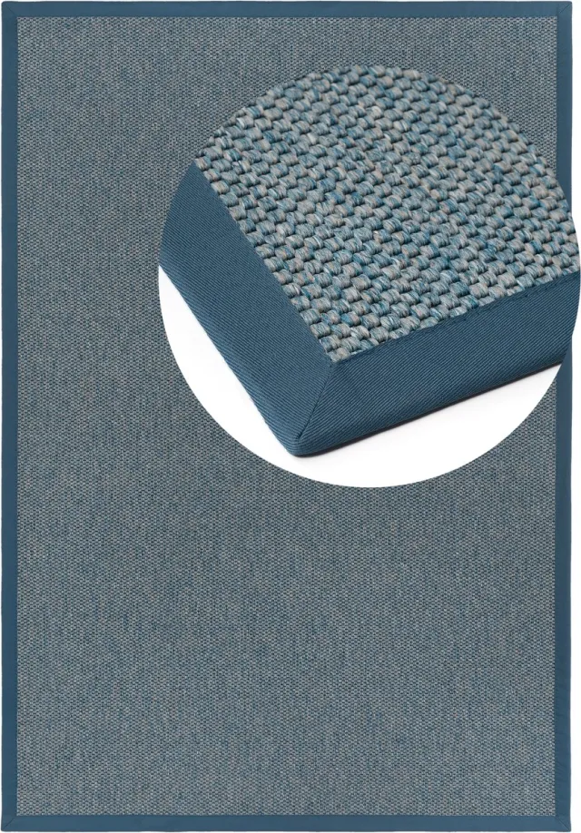 DEKOWE Vloerkleed Naturana Panama S2 blauw 60x110cm