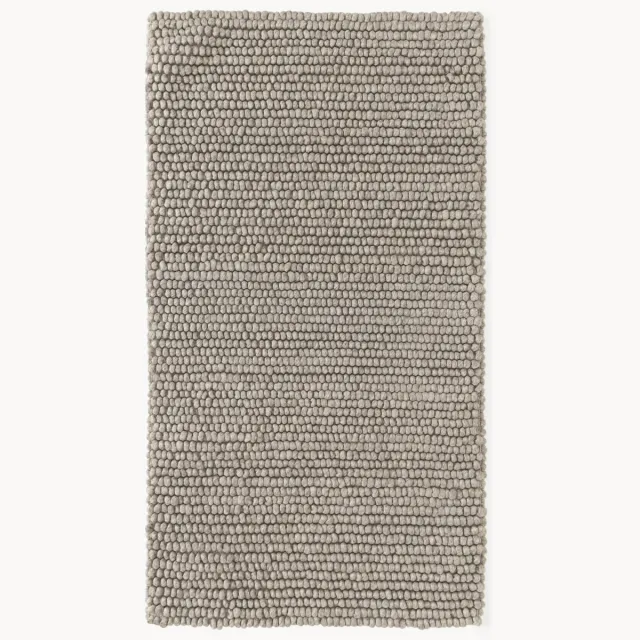 Westwing Collection Handgeweven wollen vloerkleed Pebble Taupe