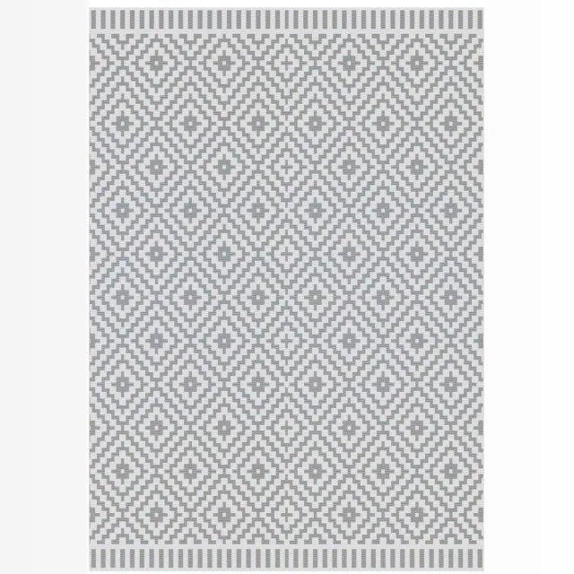 AFK Living Binnen buiten design tapijt DIAMANT grijs