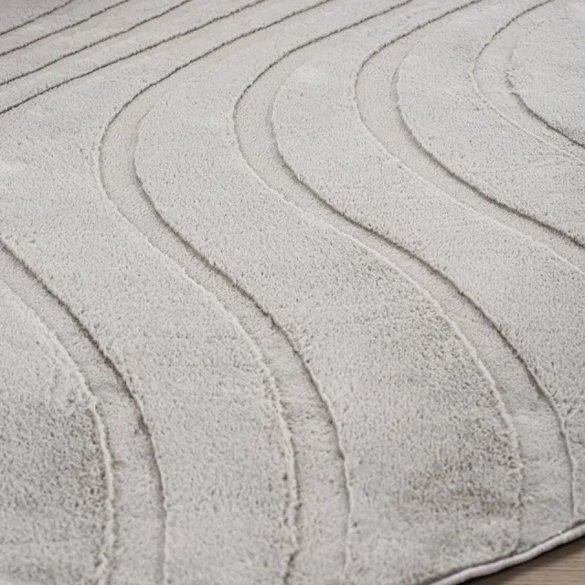 Carpetique Rond Vloerkleed - Ø200 cm – Taupe - Antislip – Japandi & Scandinavisch Woonkamer Tapijt
