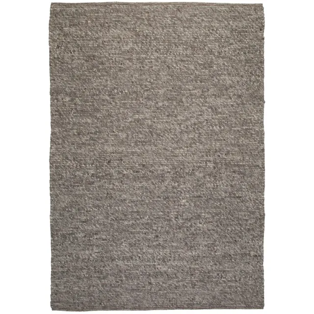Dutch XXL Wollen Vloerkleed | Tapijt | Kvell | Gemeleerd | Zilver | 160x230 cm