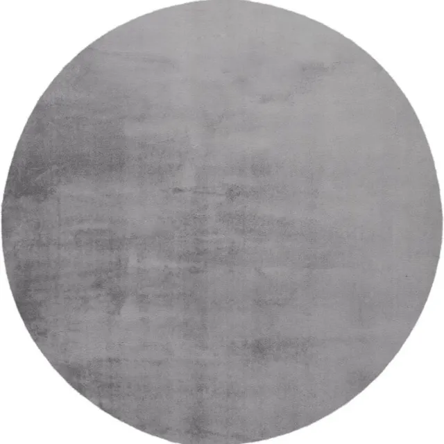 Paradise Fluffy – Zilver – Rond – Hoogpolig & Zacht – Trendy – Fluffy – Vloerkleed – Karpet – rond