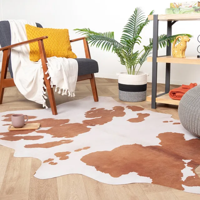 Fraai Koeienhuid - Bovine Bruin/Wit | Brengt sfeer - 155x190cm
