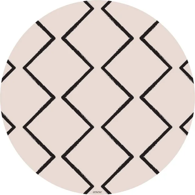 Eeveve Vloermat Rond - Beni Ecru [Wit,Beige]