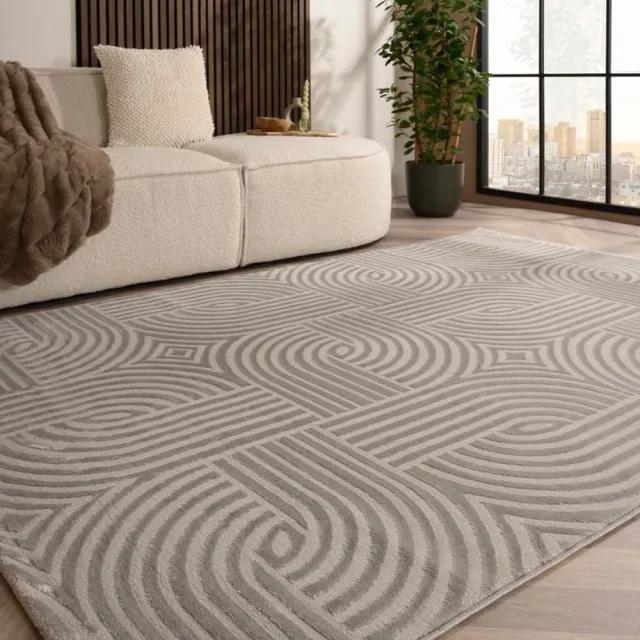 TrueWeave Scandinavisch vloerkleed - Serene Vidda zilver 80x150