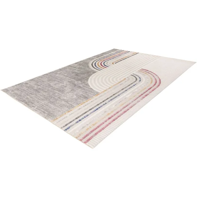 Lalee Vloerkleed - Laagpolig - Modern en Vintage - Multicolor - Hoogwaardige Kwaliteit - Ondersteunt Vloerverwarming Meer kleurig