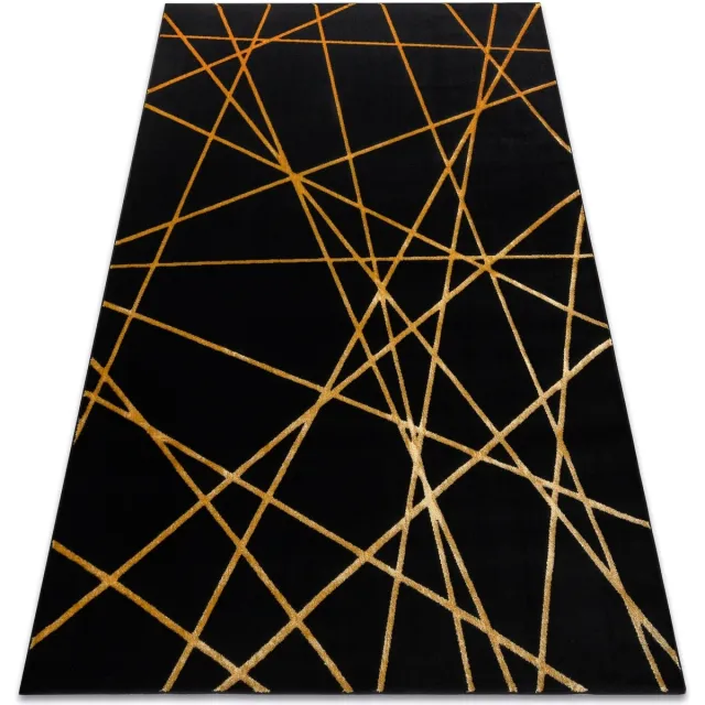 RUGSX Kleden Rugsx Tapijt GLOSS modern 406C 86 stijlvol, glamour, 80x150 cm Zwart