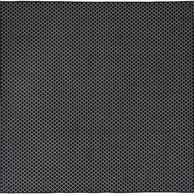 vidaXL Tapijt - ORIZ - Zwart - gaaspatroon - 200 - x - 200 - cm - 100% - Polyester