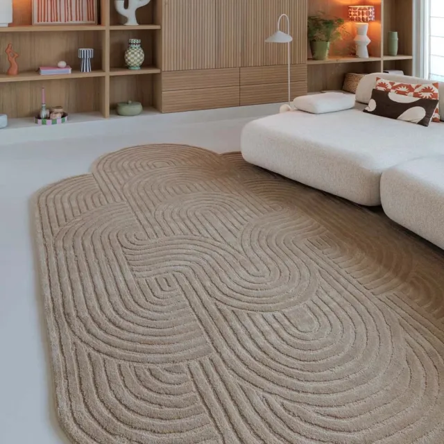 Nordic Weavers Organisch design vloerkleed - Balans beige 200x330