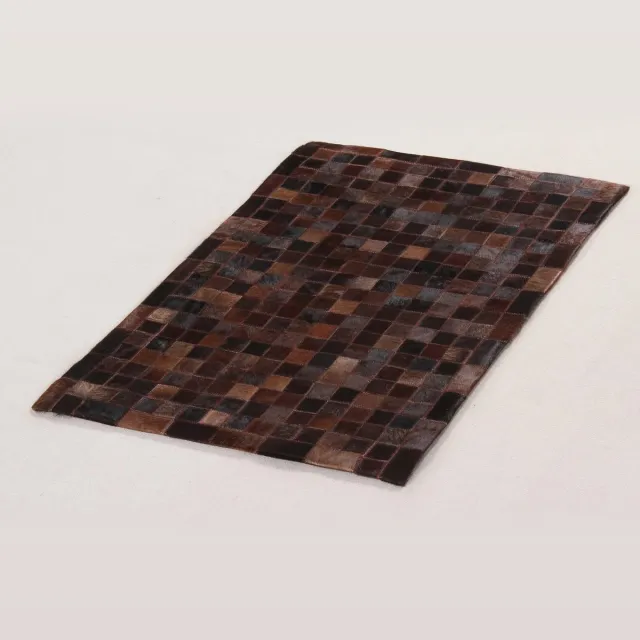 ABC In Leather Patchwork Choco 230X160 Bruiin