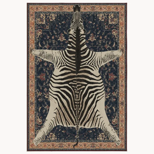 Ruggable Wasbaar laagpolig vloerkleed Safari by Iris Apfel Kleurrijk