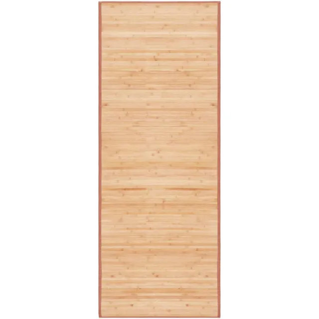 vidaXL Tapijt 80x200 cm bamboe bruin, foto 2