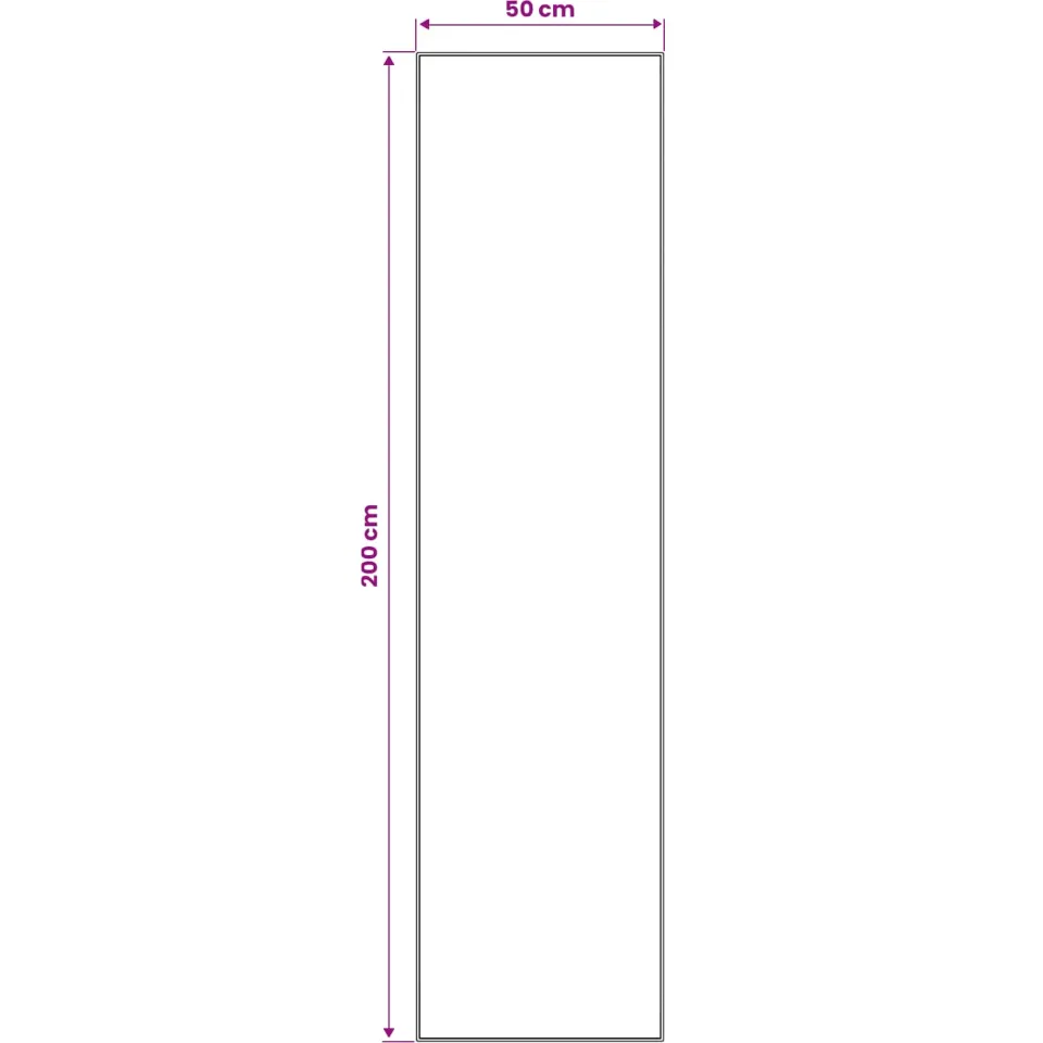 vidaXL Vloerkleedloper LESAKA zilver 50 x 200 cm Diamantvelours, foto 3