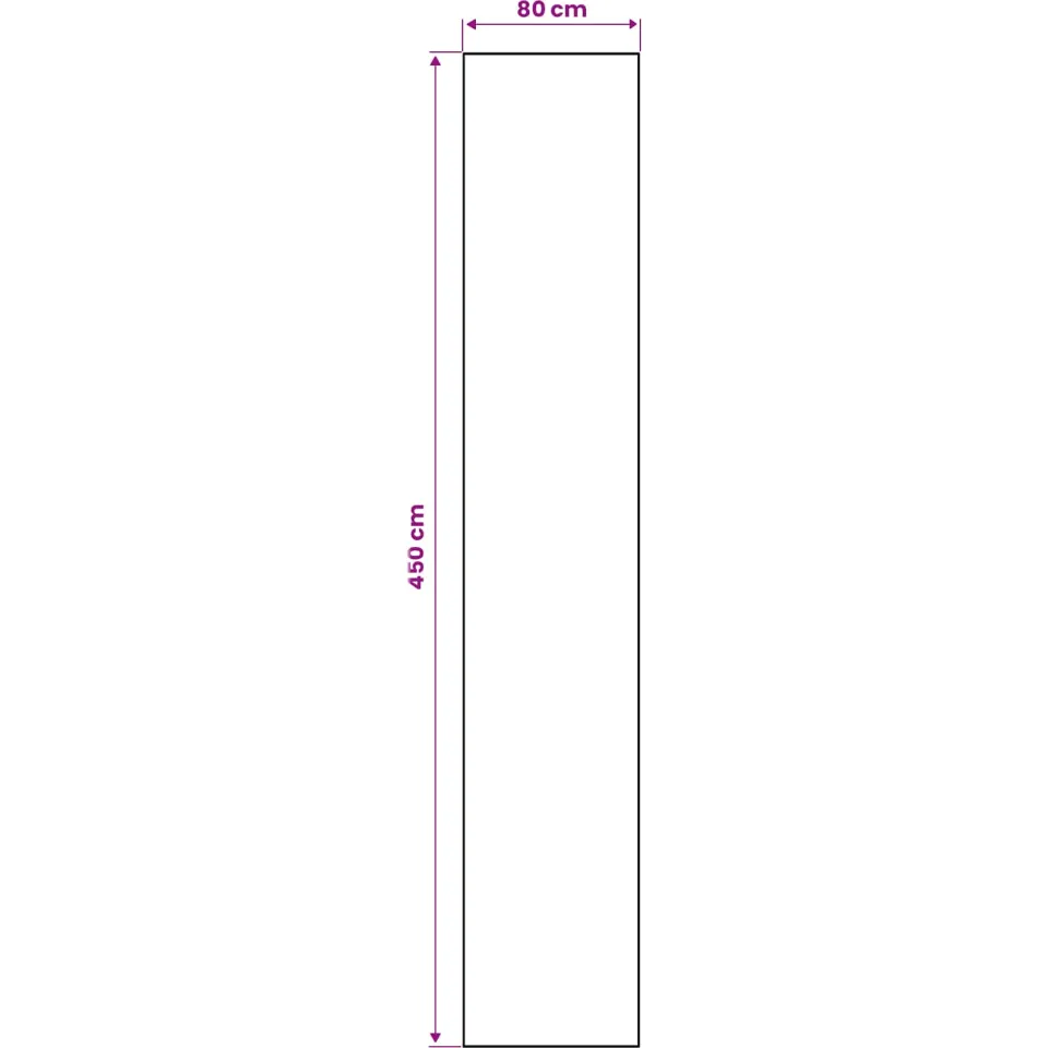 vidaXL Vloerkleedloper ORIZ 1150 gsm Zwart gaaspatroon