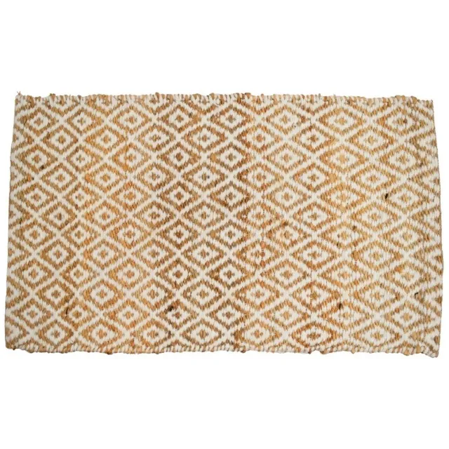 Signes Grimalt Kleden Signes Grimalt Jute Vloerkleed Naturel Ruiten Beige