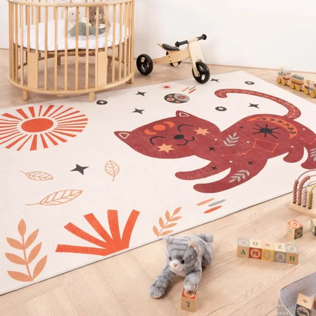 Amiah Kindervloerkleed kat - Happy Dreams Multicolor