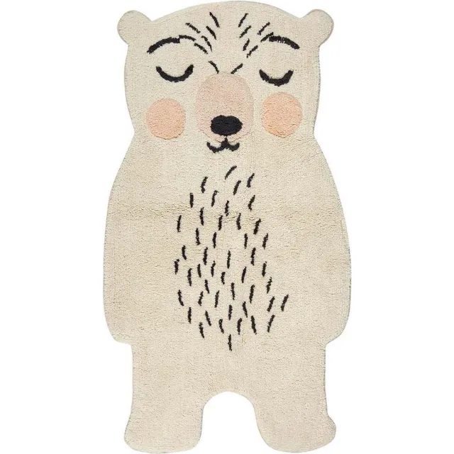 Nattiot Polar Bear Odino Vloerkleed Voor Kinderkamer - Tapijt 60 x 110 cm