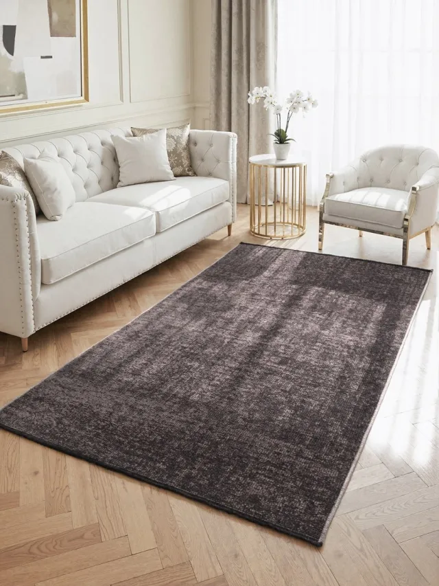 flycarpets Prisma - Laagpolig Vloerkleed - Vintage / Modern Tapijt - Bruin - 200x290 cm