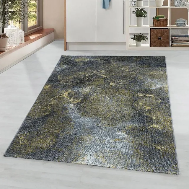 Adana Carpets Modern vloerkleed - Optimism Light Geel Grijs 80x150cm