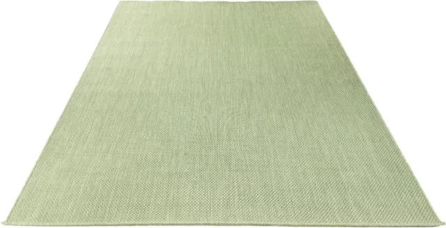 Merinos Karpet24 Sisal – Modern Effen Vloerkleed voor Binnen & Buiten, Groen-160 x 220 cm