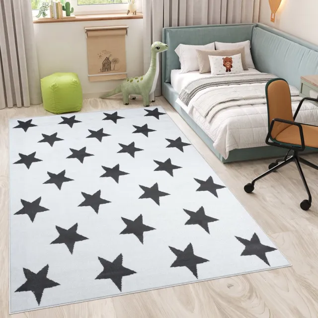 Tapiso Luxury Vloerkleed Wit Slaapkamer Woonkamer Modern Tapijt Maat- 200x300 Wit 2