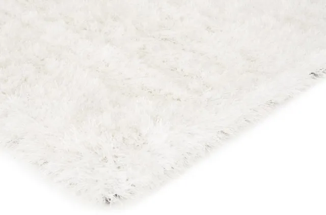 Vercai Rugs Soho Collectie - Hoogpolig Vloerkleed - Shaggy Tapijt voor Woonkamer - Polyester - Wit