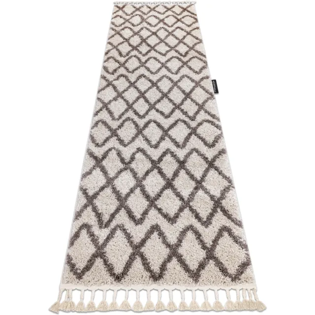 RUGSX Kleden Rugsx Tapijt, Vloerbekleding BERBER BENI crème - voor 80x200 cm Beige