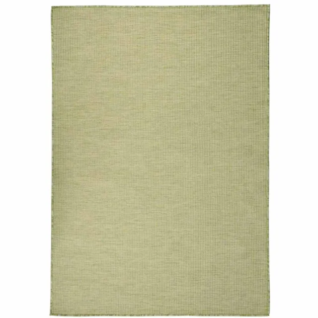 vidaXL Buitenkleed platgeweven 140x200 cm groen