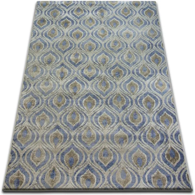 RUGSX Kleden Rugsx Tapijt DROP JASMIN 030 lichtblauw / vlam 133x190 cm
