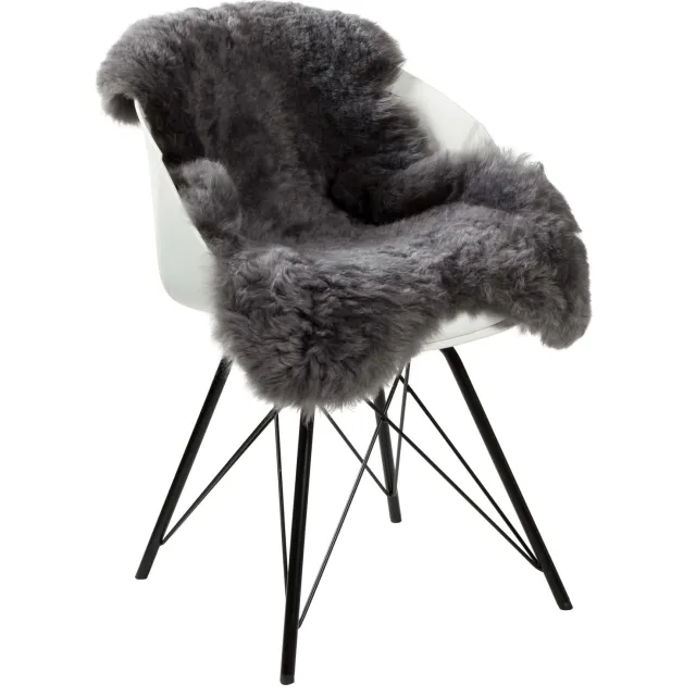 Dyreskinn Schapenvacht IJslands Grijs kort - 100 x 65cm