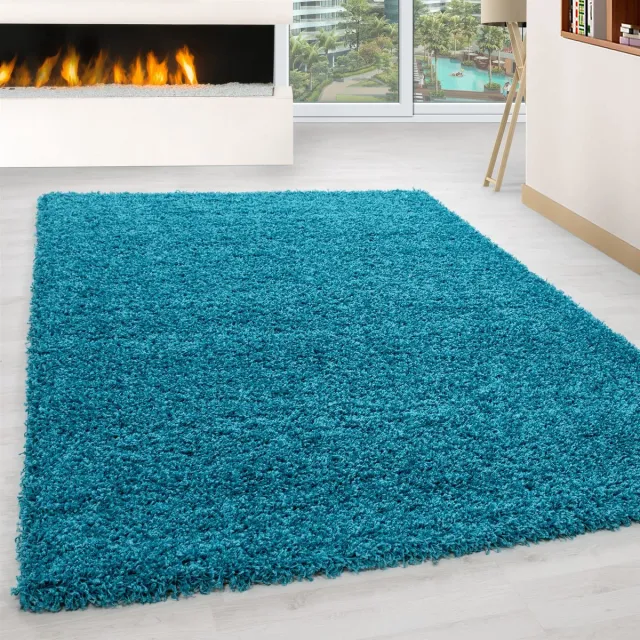 Life Hoogpolig vloerkleed - Life Turquoise 200x290cm