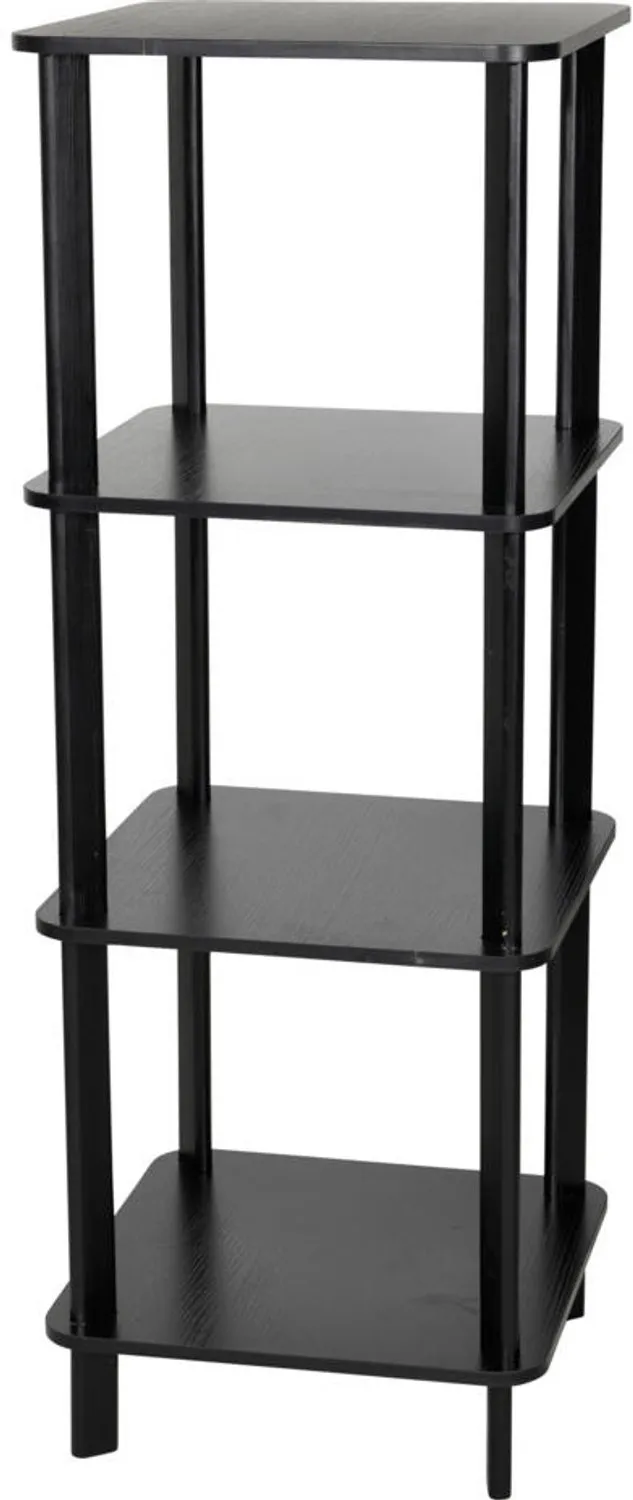 Storagesolutions Rek met 4 planken, 40 x 40 x 110 cm Zwart