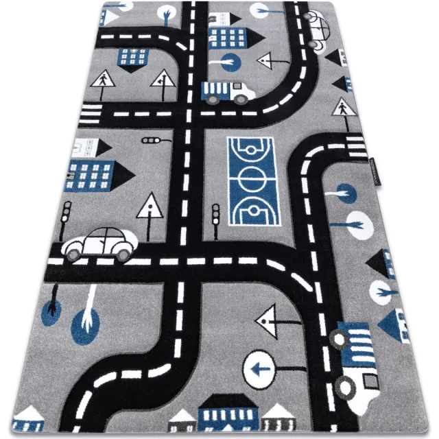 RUGSX Kleden Rugsx Tapijt PETIT CITY STAD STRAAT grijskleuring
