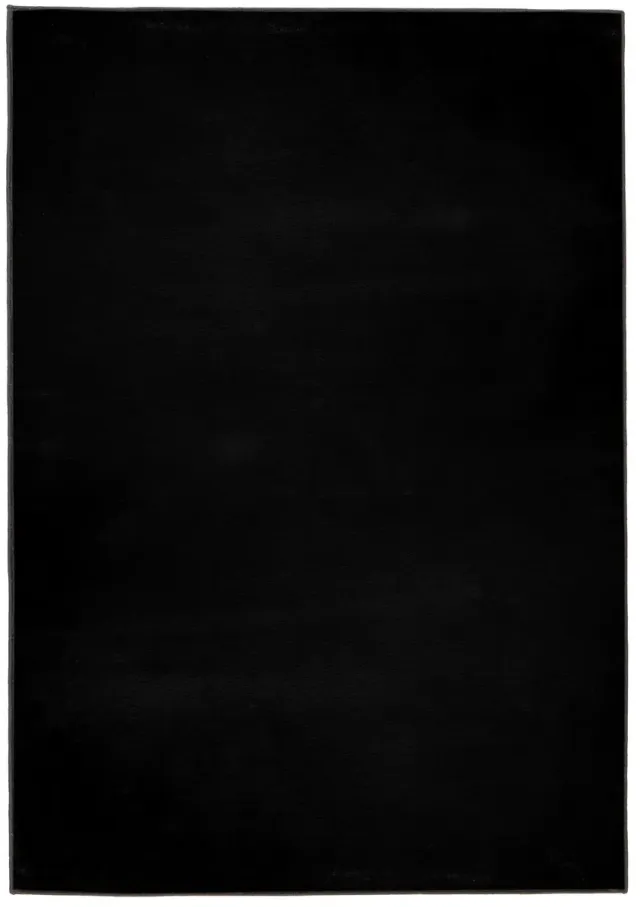 Dutch XXL Wasbaar Vloerkleed | Tapijt | Loft | Uni | Zwart | 200x290 cm