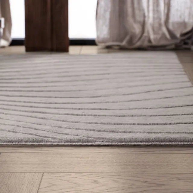 Carpetique Vloerkleed Rechthoek - 200x290 cm – Taupe - Antislip – Japandi & Scandinavisch Woonkamer Tapijt