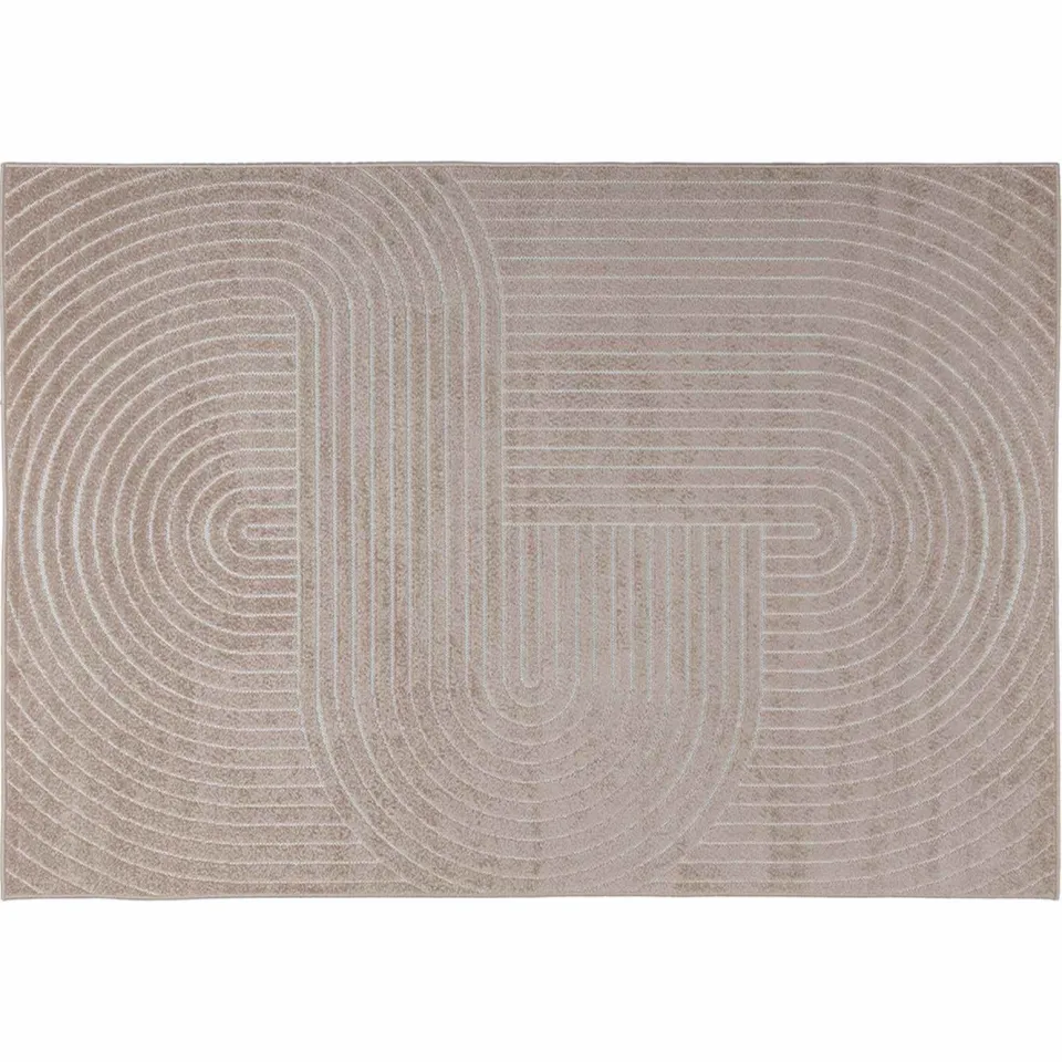 vidaXL Binnen- en buitentapijt PALMERAS Beige 120 x 170 cm Polyester