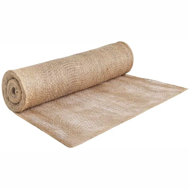 vidaXL Tuin - Jute - Net - 50 - cm - x - 10 - m - 90 - gsm - 100% - Tossa - Jute - Naturel