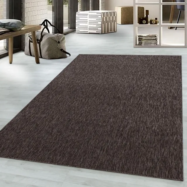 TapisTrend Designer tapijt Bruin 120x170 cm Hoogglanzend gemarmerd vloerkleed met korte pool, 4 mm hoog
