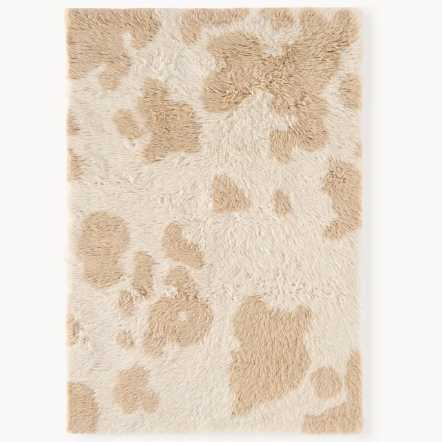 Westwing Collection Handgetuft wollen vloerkleed Izzie Beige