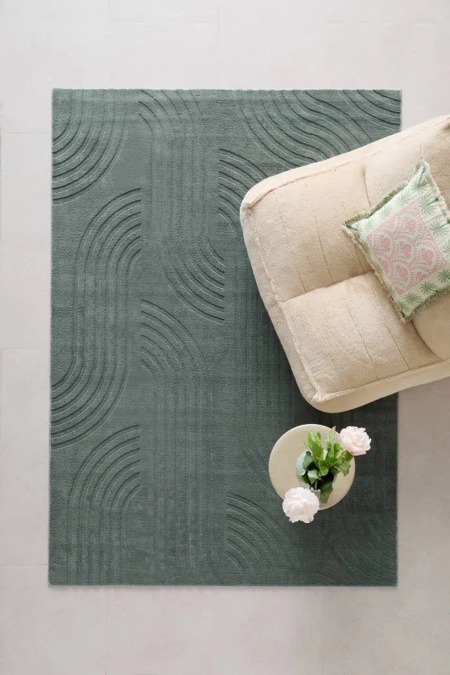 NOUS Living vloerkleed Blair groen, foto 2